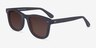 Nevada Matte Black AcetateSunglass Frames from EyeBuyDirect, Angle View