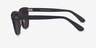Nevada Matte Black AcetateSunglass Frames from EyeBuyDirect, Side View