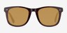Nevada Brown Striped AcetateSunglass Frames from EyeBuyDirect, Front View