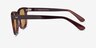 Nevada Brown Striped AcetateSunglass Frames from EyeBuyDirect, Side View