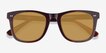 Nevada Brown Striped AcetateSunglass Frames from EyeBuyDirect, Closed View