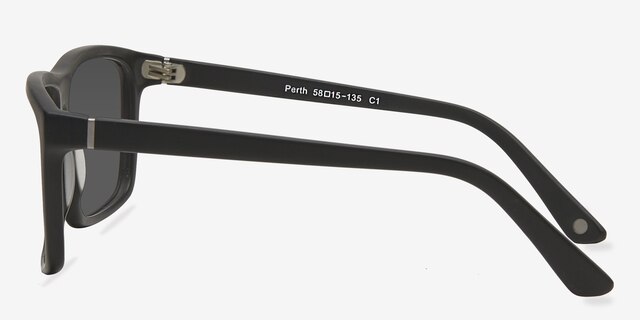 Perth Vert Mat AcétateSoleil de Lunette de vue d'EyeBuyDirect, Vue de Côté