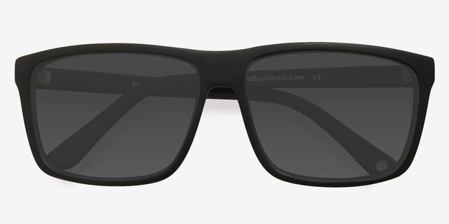 Perth Vert Mat AcétateSoleil de Lunette de vue d'EyeBuyDirect, Vue Rapprochée