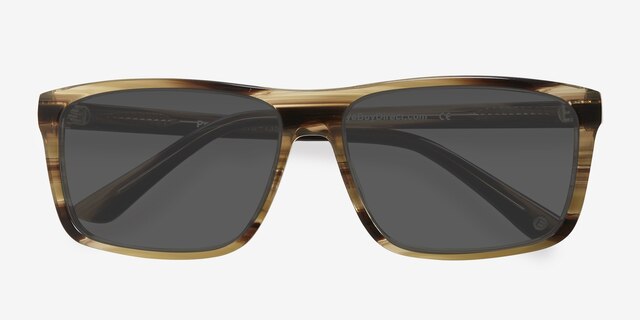 Perth Brown AcetateSunglass Frames from EyeBuyDirect, Closed View