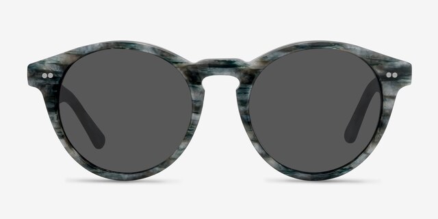 Havana Slate AcetateSunglass Frames from EyeBuyDirect, Front View