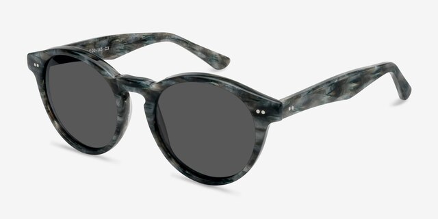 Havana Slate AcetateSunglass Frames from EyeBuyDirect, Angle View