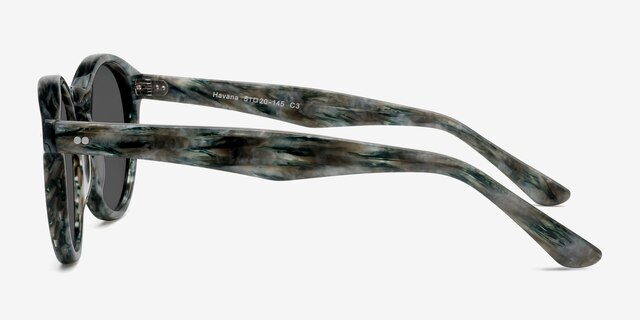 Havana Slate AcetateSunglass Frames from EyeBuyDirect, Side View