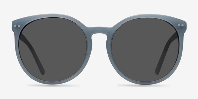 Vapor Blue AcetateSunglass Frames from EyeBuyDirect, Front View