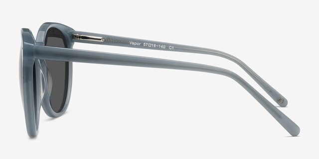 Vapor Blue AcetateSunglass Frames from EyeBuyDirect, Side View