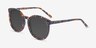 Vapor Blue Floral AcetateSunglass Frames from EyeBuyDirect, Angle View