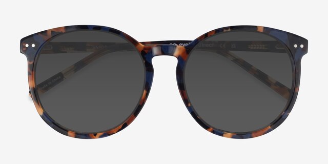 Vapor Blue Floral AcetateSunglass Frames from EyeBuyDirect, Closed View