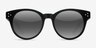 Minuit Matte Black AcetateSunglass Frames from EyeBuyDirect, Front View