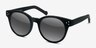 Minuit Matte Black AcetateSunglass Frames from EyeBuyDirect, Angle View
