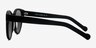 Minuit Matte Black AcetateSunglass Frames from EyeBuyDirect, Side View