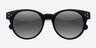 Minuit Matte Black AcetateSunglass Frames from EyeBuyDirect, Closed View
