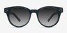 Minuit Vert AcétateSoleil de Lunette de vue d'EyeBuyDirect, Vue de Face
