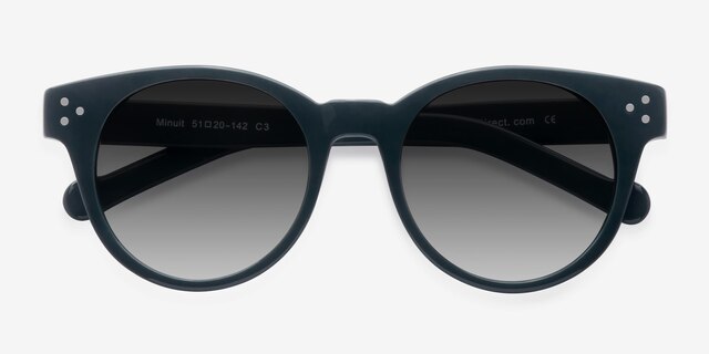 Minuit Vert AcétateSoleil de Lunette de vue d'EyeBuyDirect, Vue Rapprochée