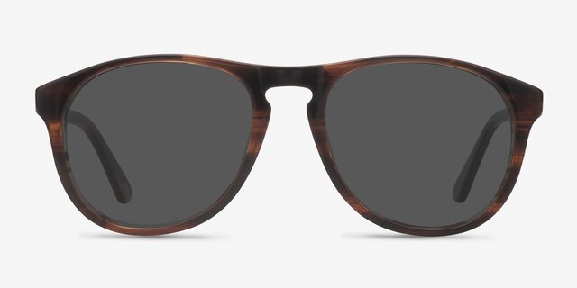Silt Brown AcetateSunglass Frames from EyeBuyDirect, Front View