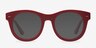 Bikini Matte Red AcetateSunglass Frames from EyeBuyDirect, Front View