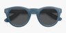 Ibiza Matte Blue AcetateSunglass Frames from EyeBuyDirect, Closed View