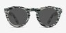 Ibiza White Black AcetateSunglass Frames from EyeBuyDirect, Front View