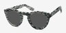Ibiza White Black AcetateSunglass Frames from EyeBuyDirect, Angle View