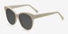Copa White AcetateSunglass Frames from EyeBuyDirect, Angle View