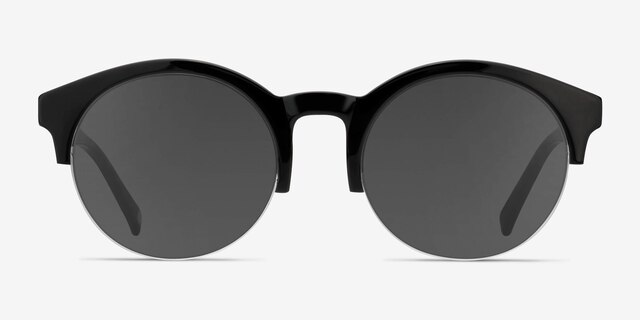 Verona Black AcetateSunglass Frames from EyeBuyDirect, Front View