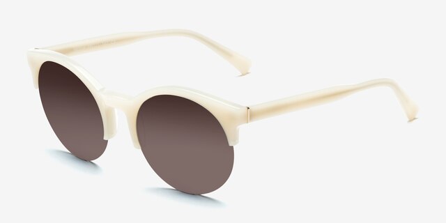 Verona Ivory AcetateSunglass Frames from EyeBuyDirect, Angle View