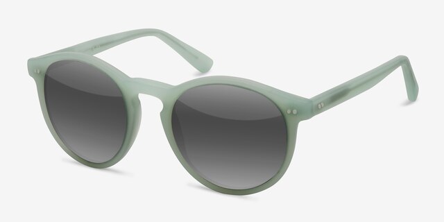 Decadent Light Green AcetateSunglass Frames from EyeBuyDirect, Angle View