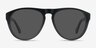 Catalonia Black AcetateSunglass Frames from EyeBuyDirect, Front View