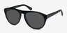 Catalonia Black AcetateSunglass Frames from EyeBuyDirect, Angle View