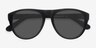 Catalonia Black AcetateSunglass Frames from EyeBuyDirect, Closed View