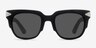 Bella Donna Matte Black AcetateSunglass Frames from EyeBuyDirect, Front View