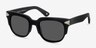 Bella Donna Matte Black AcetateSunglass Frames from EyeBuyDirect, Angle View