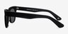 Bella Donna Matte Black AcetateSunglass Frames from EyeBuyDirect, Side View