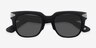 Bella Donna Matte Black AcetateSunglass Frames from EyeBuyDirect, Closed View