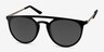 Benicia Black MetalSunglass Frames from EyeBuyDirect, Angle View