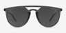 Benicia Gray MetalSunglass Frames from EyeBuyDirect, Front View