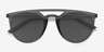 Benicia Gray MetalSunglass Frames from EyeBuyDirect, Closed View