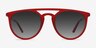 Benicia Scarlet PlastiqueSoleil de Lunette de vue d'EyeBuyDirect, Vue de Face