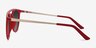 Benicia Scarlet PlastiqueSoleil de Lunette de vue d'EyeBuyDirect, Vue de Côté