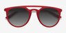 Benicia Scarlet PlastiqueSoleil de Lunette de vue d'EyeBuyDirect, Vue Rapprochée