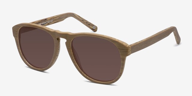 Phased Yellow AcetateSunglass Frames from EyeBuyDirect, Angle View