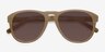 Phased Yellow AcetateSunglass Frames from EyeBuyDirect, Closed View