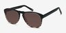 Phased Brown Striped AcetateSunglass Frames from EyeBuyDirect, Angle View