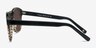 Phased Brown Striped AcetateSunglass Frames from EyeBuyDirect, Side View