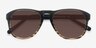 Phased Brown Striped AcetateSunglass Frames from EyeBuyDirect, Closed View