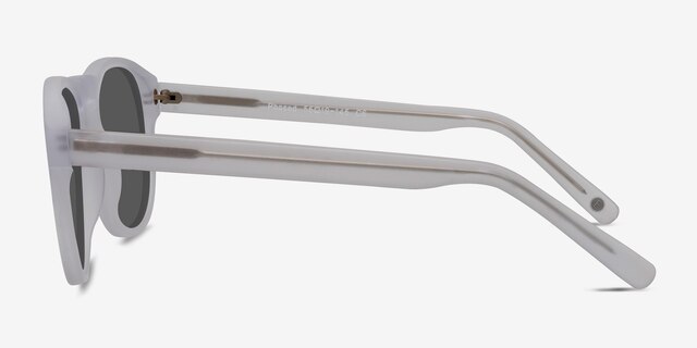 Phased Matte Clear AcetateSunglass Frames from EyeBuyDirect, Side View