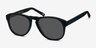 Phased Matte Black AcetateSunglass Frames from EyeBuyDirect, Angle View